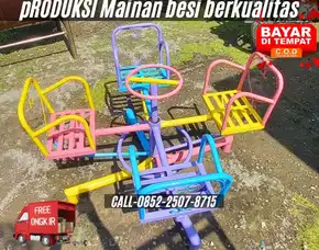 Contoh Ayunan Besi Custom Dan Perosotan Anak Kec Jrengik Sampang