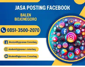 Jasa Posting Facebook Terbaik, Balen, Bojonegoro