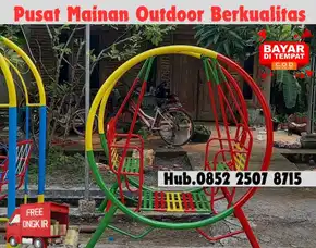 Hub 0852-2507-8715 Terpecaya !! Ayunan Besi Bulat Dan Mainan Outdoor Untuk Tk Kec Babakan Ciparay Bandung Kota Bayar Cod Free Ongkir