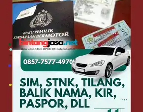 0857-7577-4970 Biro Jasa Sim Wna Jakarta Timur Bayar Setelah Selesai