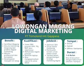 Lowongan Tempat Magang Smk Jurusan Tkj Digital Marketing Malang Ampelgading Graha Agung