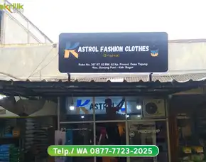 Plang Neon Box Toko Baju Dan Fashion Pria