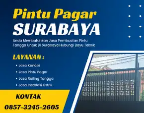 Jasa Pintu Pagar Krembangan 0857  3245  2605