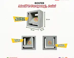 Roster Motif L Teropong, 1 Sisi