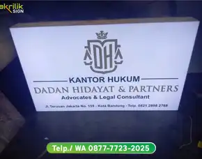 Neon Box Bandung | Neon Box Kantor Hukum & Advokat