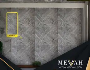 (Mevvah) Wallpanel Pvc Marmer Kombinasi Di Palu