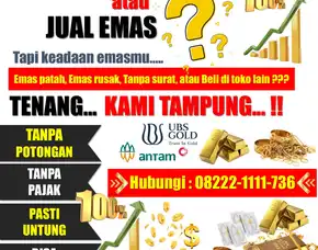 Hub0822-2111-1736, Wa [ Tanpa Potongan ], Jual Emas Asli Maphar