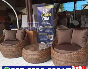 Sofa Teras Rotan Sintetis
