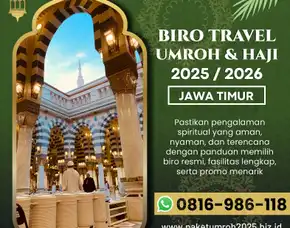 Travel Umroh Akhir Tahun 2025 Ponggok Blitar Al Bahjah, Pilihan Terbaik!