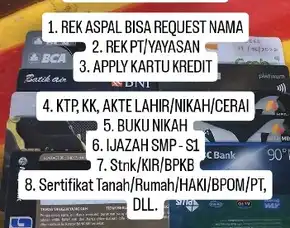 Jasa Rekening Aspal, Jasa Bpkb Stnk, Jasa Sertifikat Tanah Aspal, Jasa Ijazah Smp-S1 Aspal