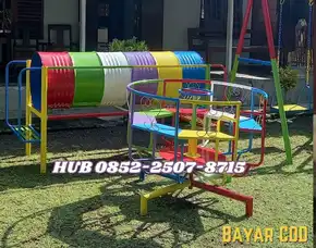 Produksi Model Ayunan Besi Anak Pas Untuk Taman Rumah Depan Kembaran Banyumas
