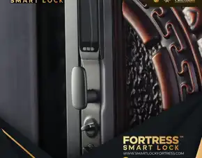 (Fortress) Smart Lock Door Untuk Pintu Double Di Melawi