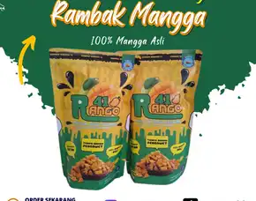 Supplier Keripik Mangga Malang 500g, Rasa Manis Asli