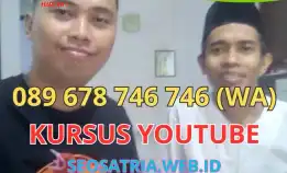 Kursus Youtuber Jogja Berpengalaman + Private, 089678746746 Murah