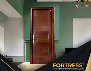 (Fortress) Pintu Kamar Minimalis Putih Berbahan Baja Di Palu