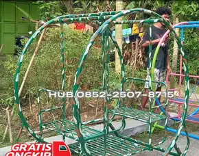 Desain Ayunan Besi Minimalis Terbaru Dan Mainan Panjat Tali Kec Selorejo Blitar