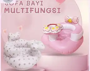 Sofa Bayi Belajar Sofa Tiup Kursi Pompa Bayi Kursi Makan Bayi Belajar Duduk Makan Main Dan Mandi Coc
